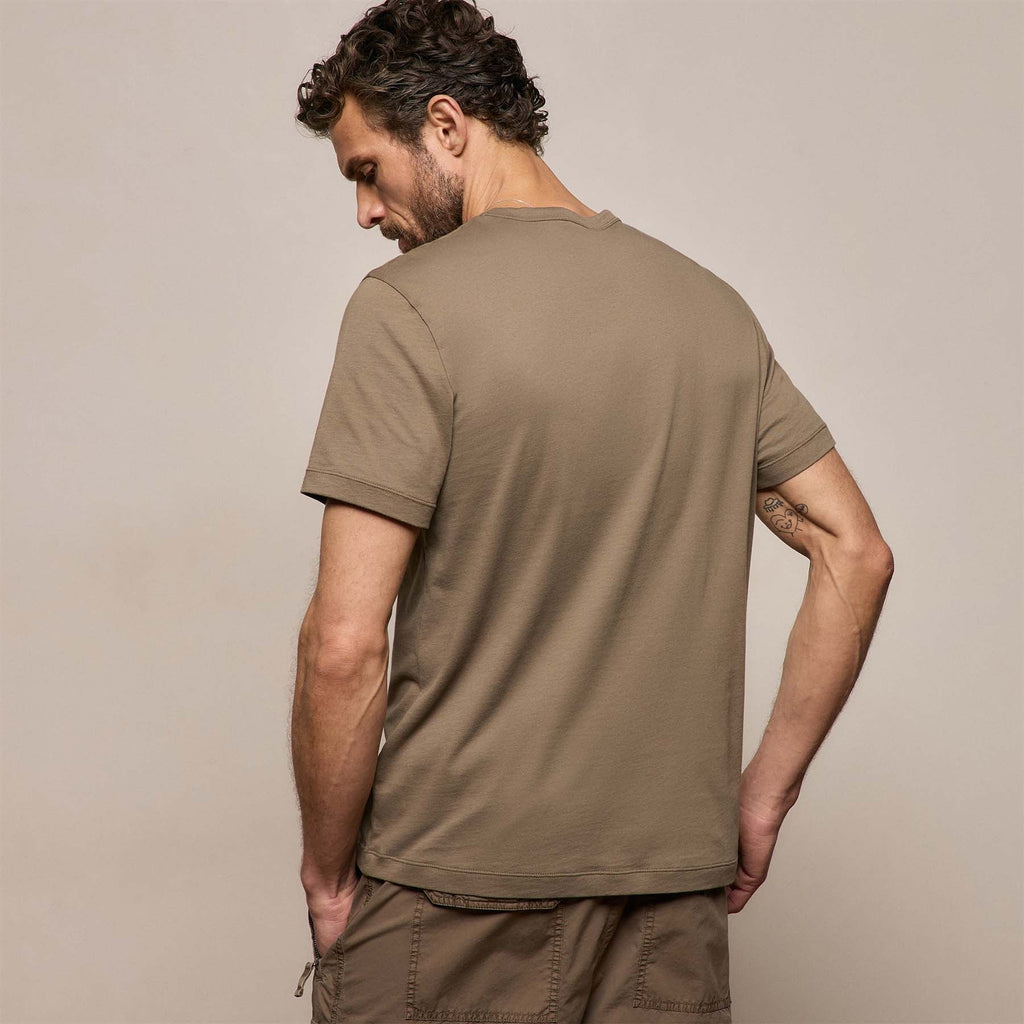 Sweat ras du cou brossé - Vert olive clair