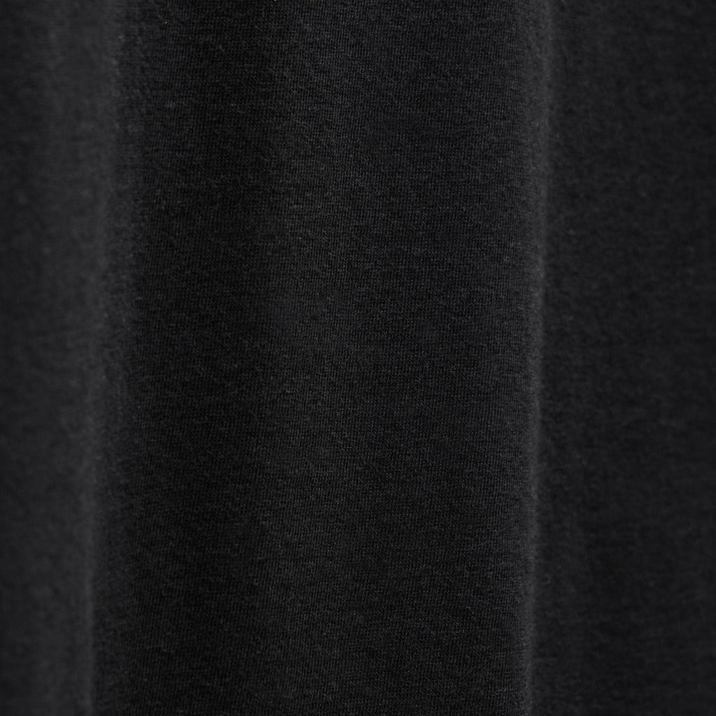 T-shirt manches courtes en coton et cachemire - Noir