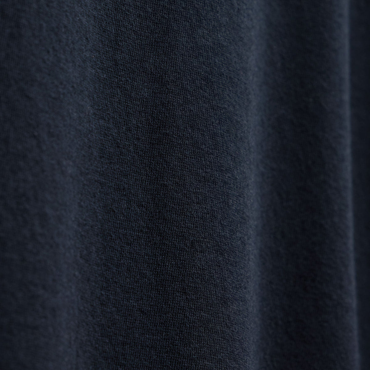 T-shirt à manches courtes en cachemire de coton - Bleu nuit