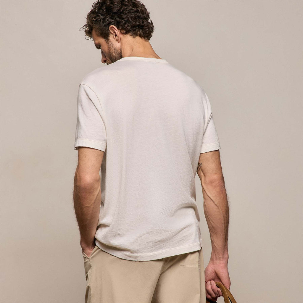 T-shirt à manches courtes en cachemire de coton - Blanc