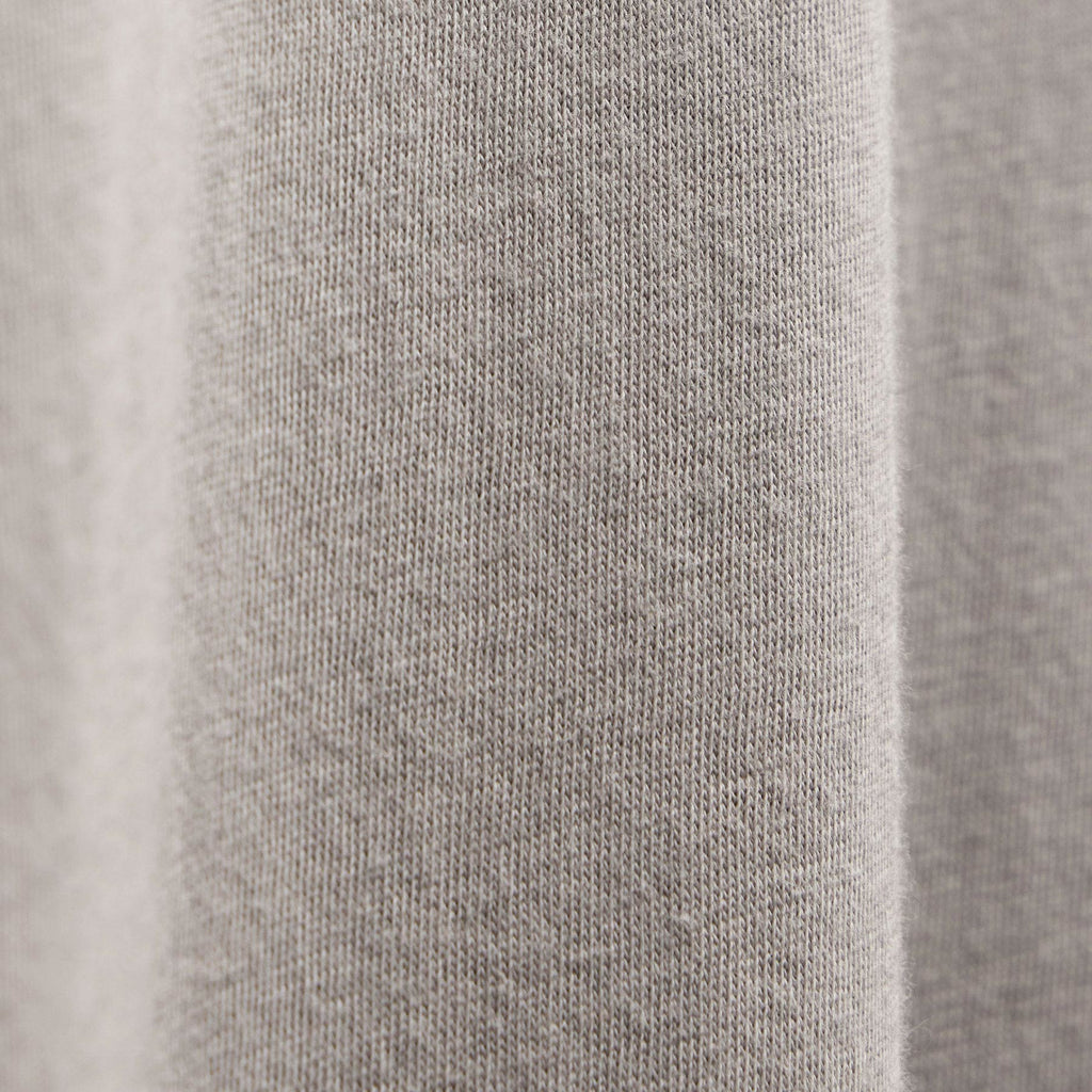 Polo ouvert Coton Cachemire - Fog