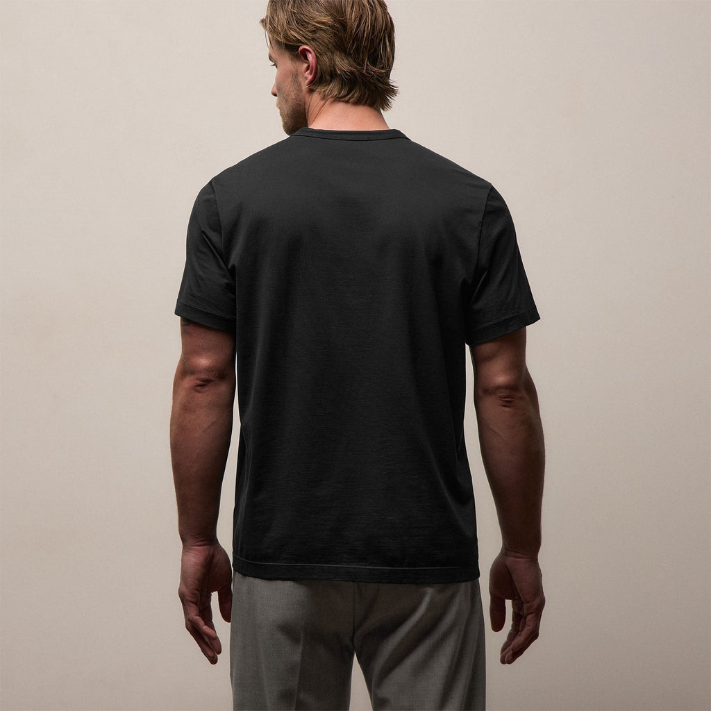 Maillot double épaisseur ras-du-cou – Noir