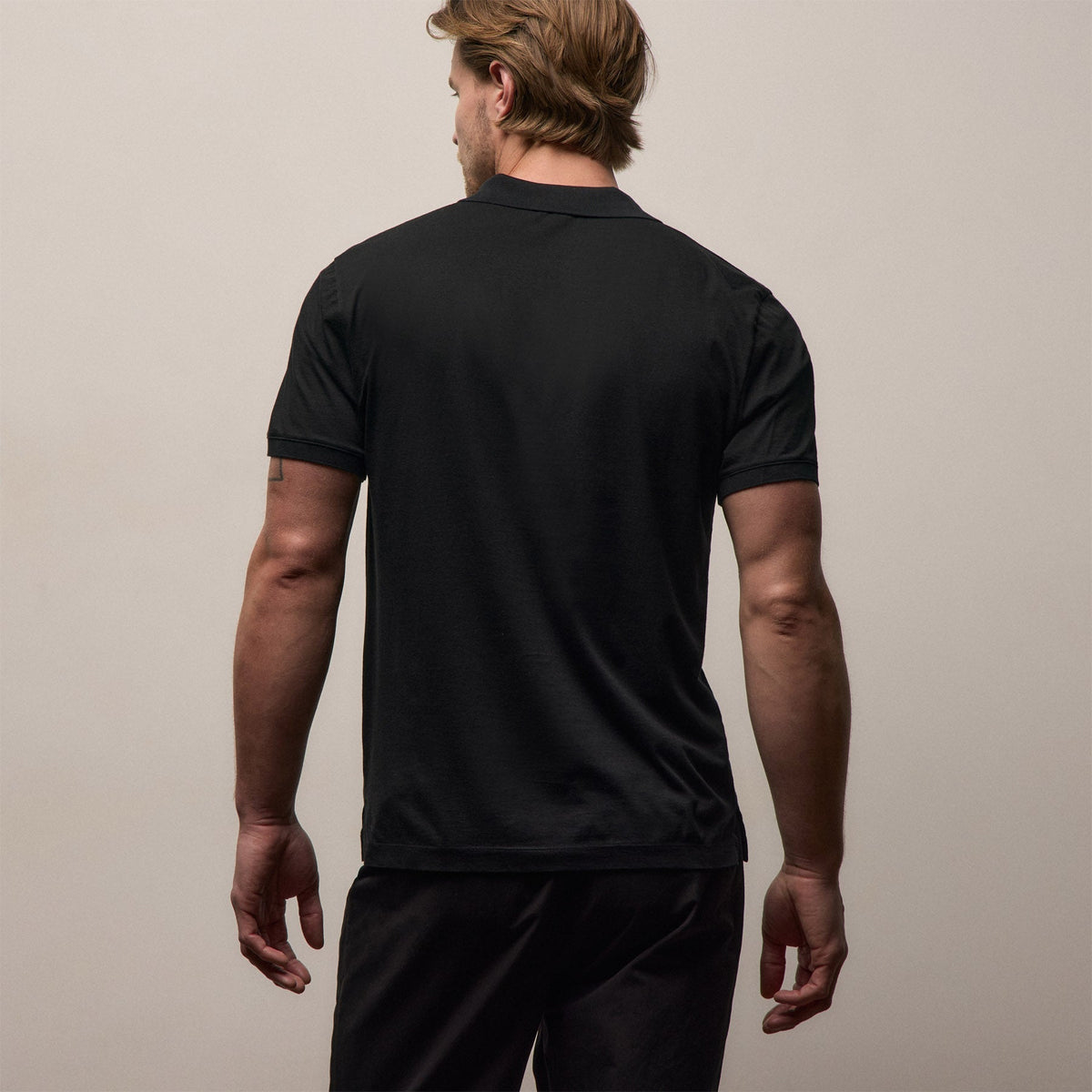 Polo en jersey - Noir