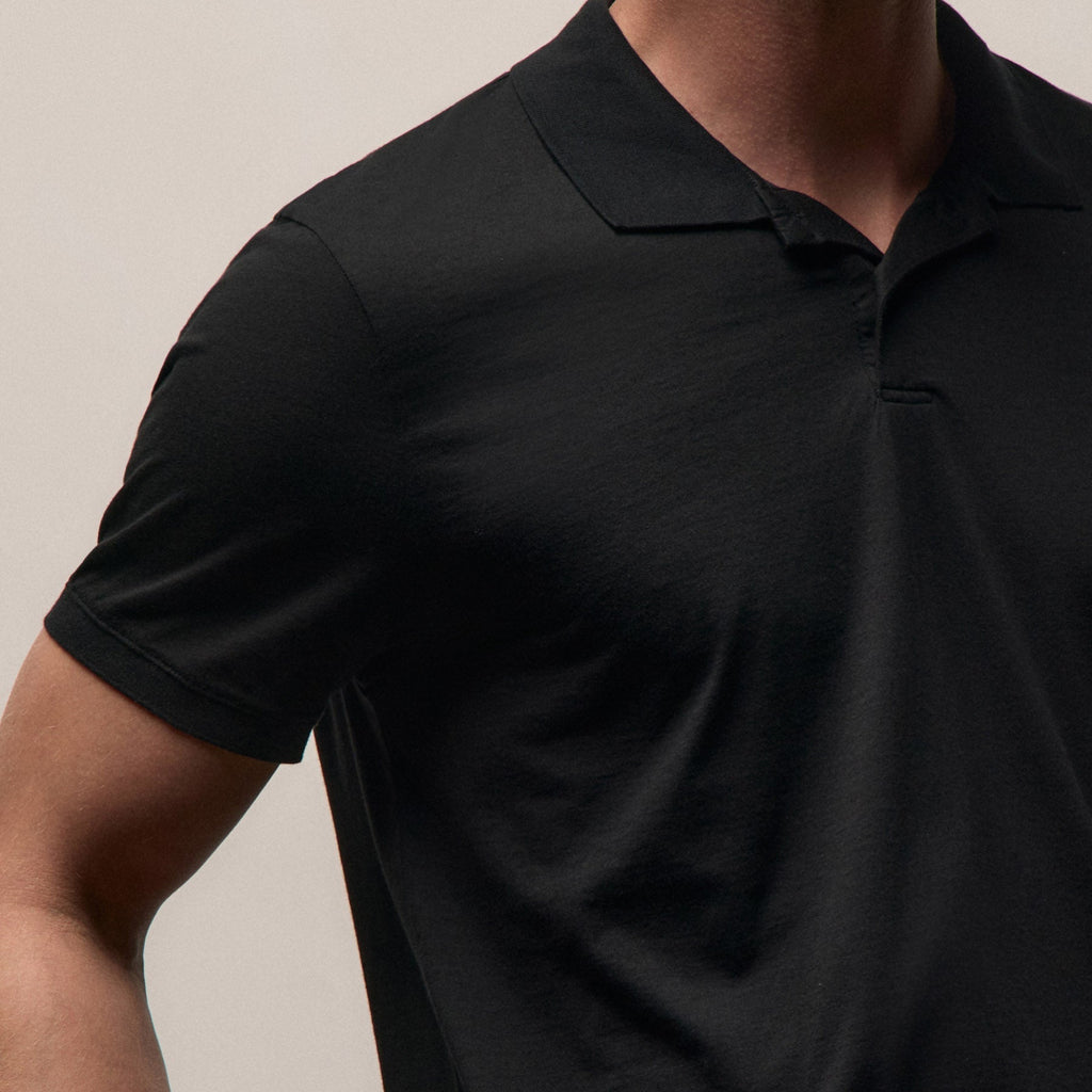 Polo en jersey - Noir