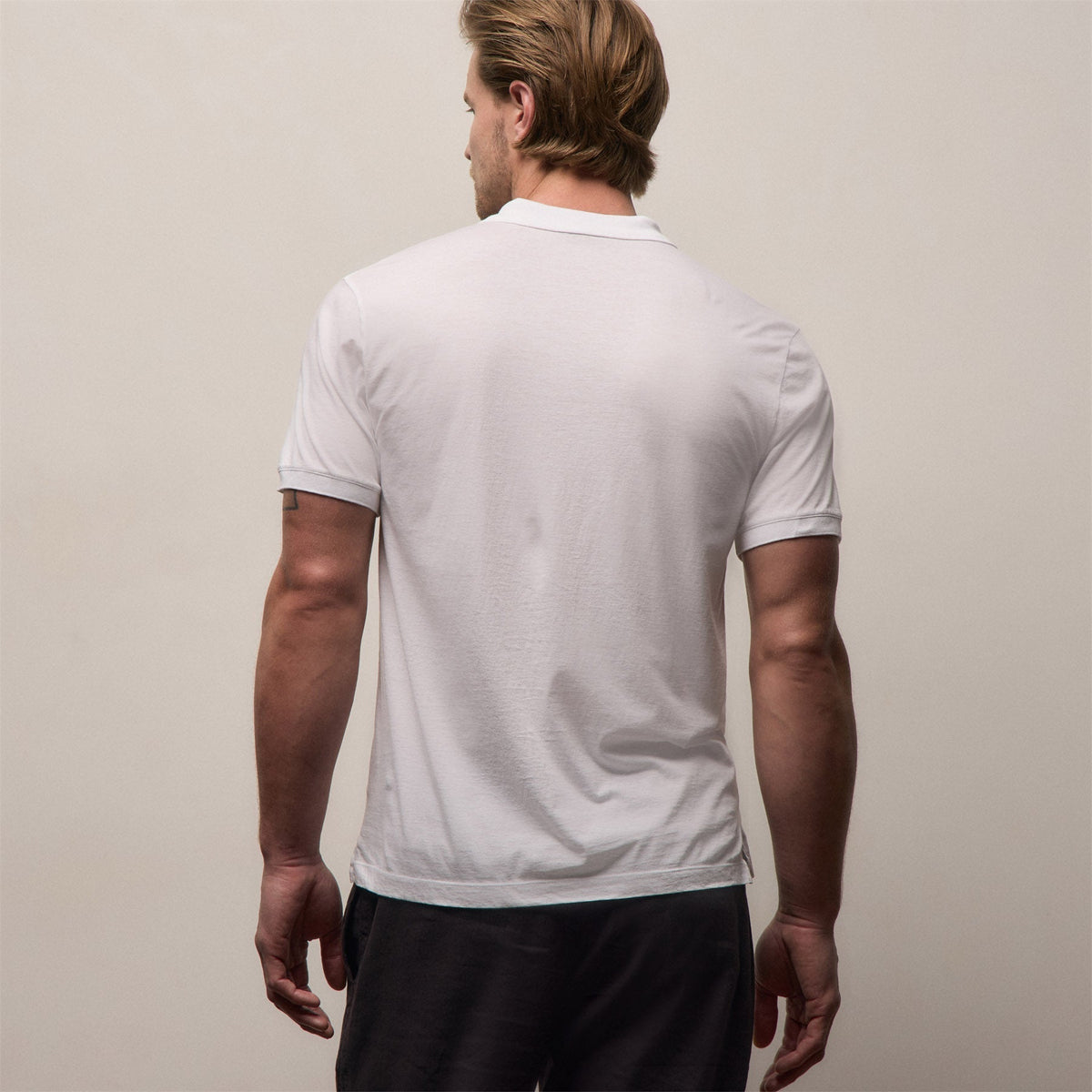 Polo en jersey - Blanc