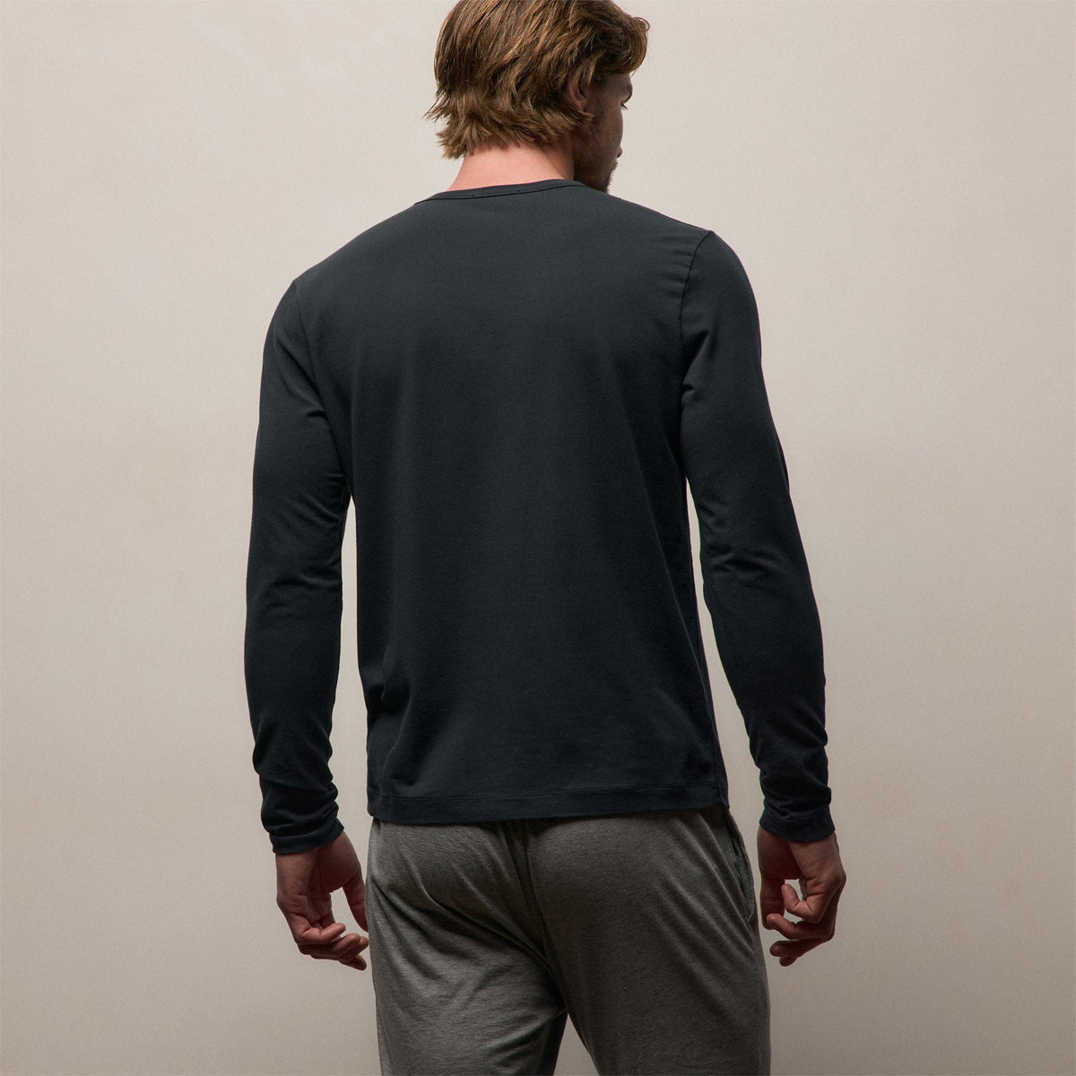 Haut de survêtement en jersey confortable - Bleu marine