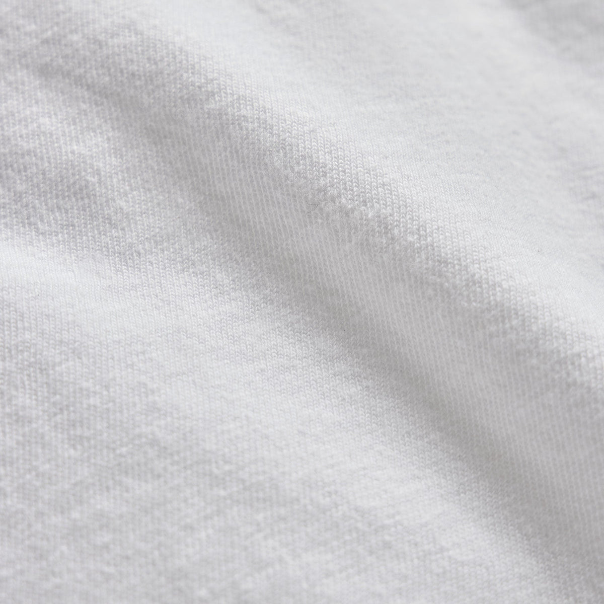 T-shirt ras du cou raglan à manches longues en jersey flammé - Blanc