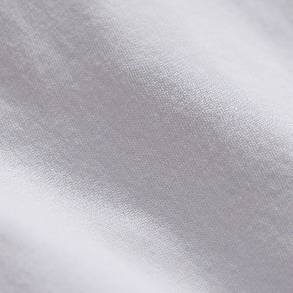 T-shirt col rond à ourlet fendu - Blanc
