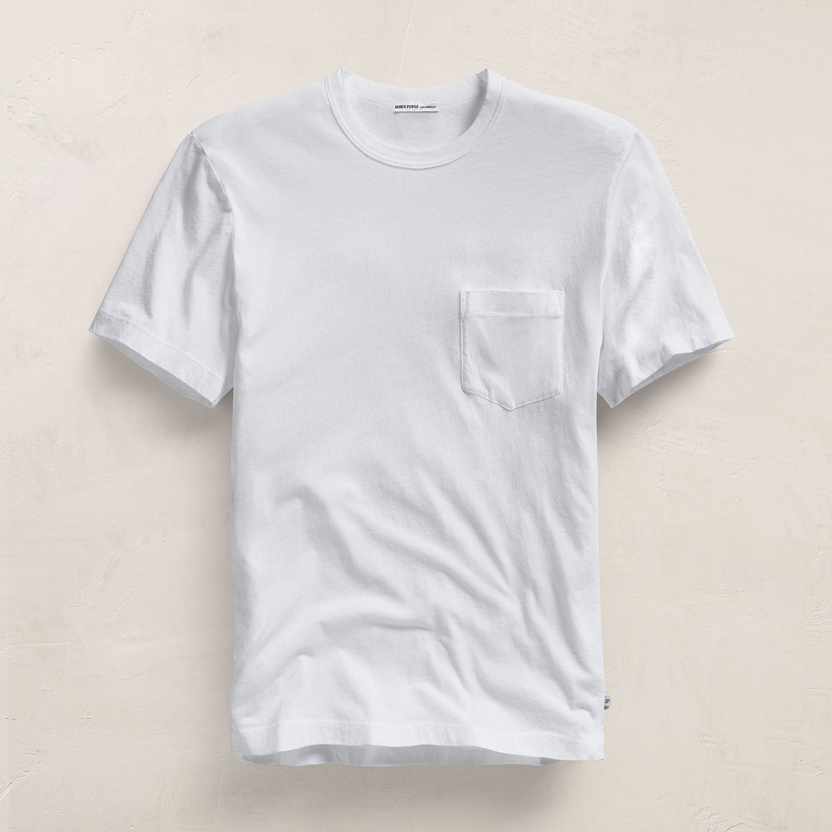 T-shirt léger en jersey à poche – Blanc