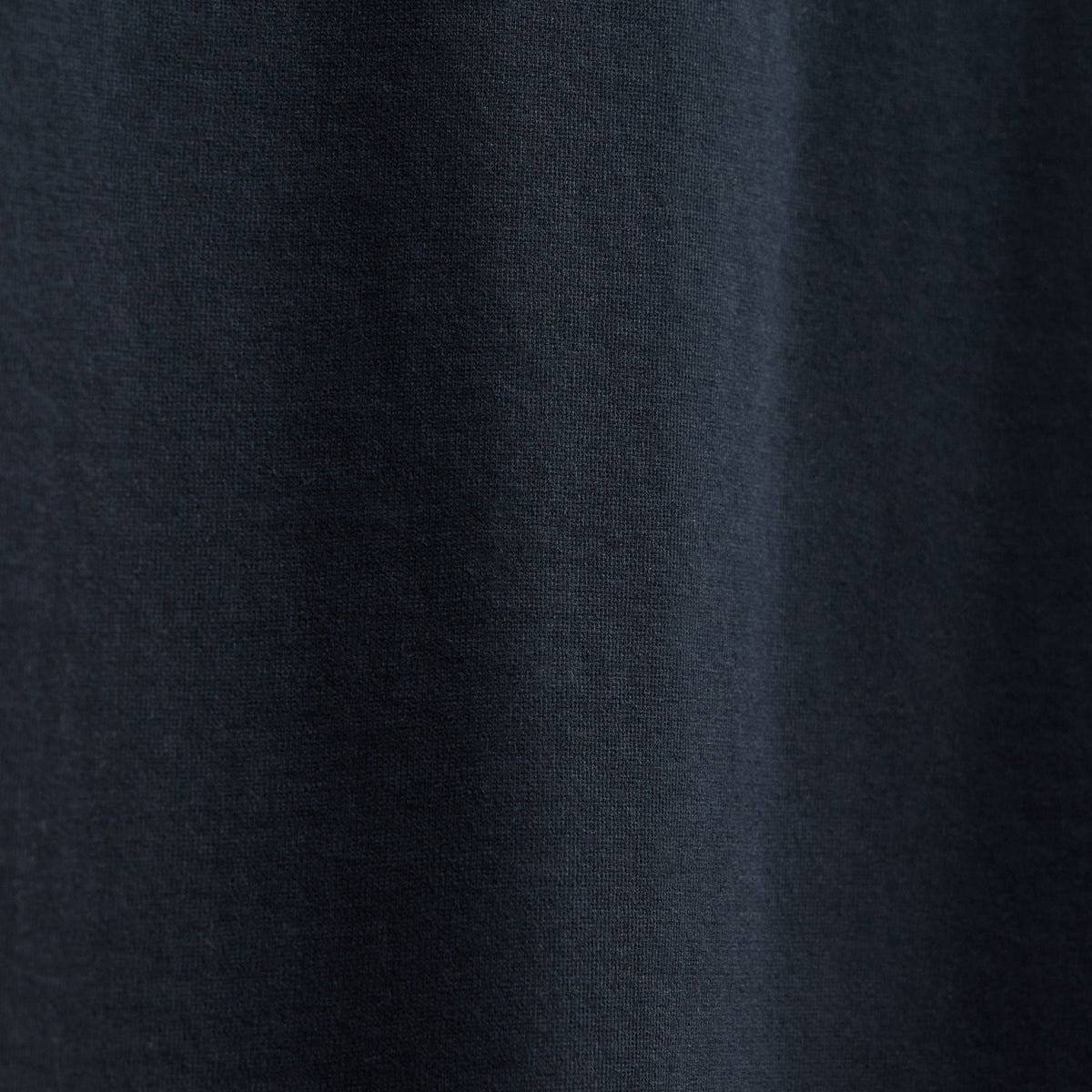 T-shirt col rond lourd en jersey de luxe - Bleu noir
