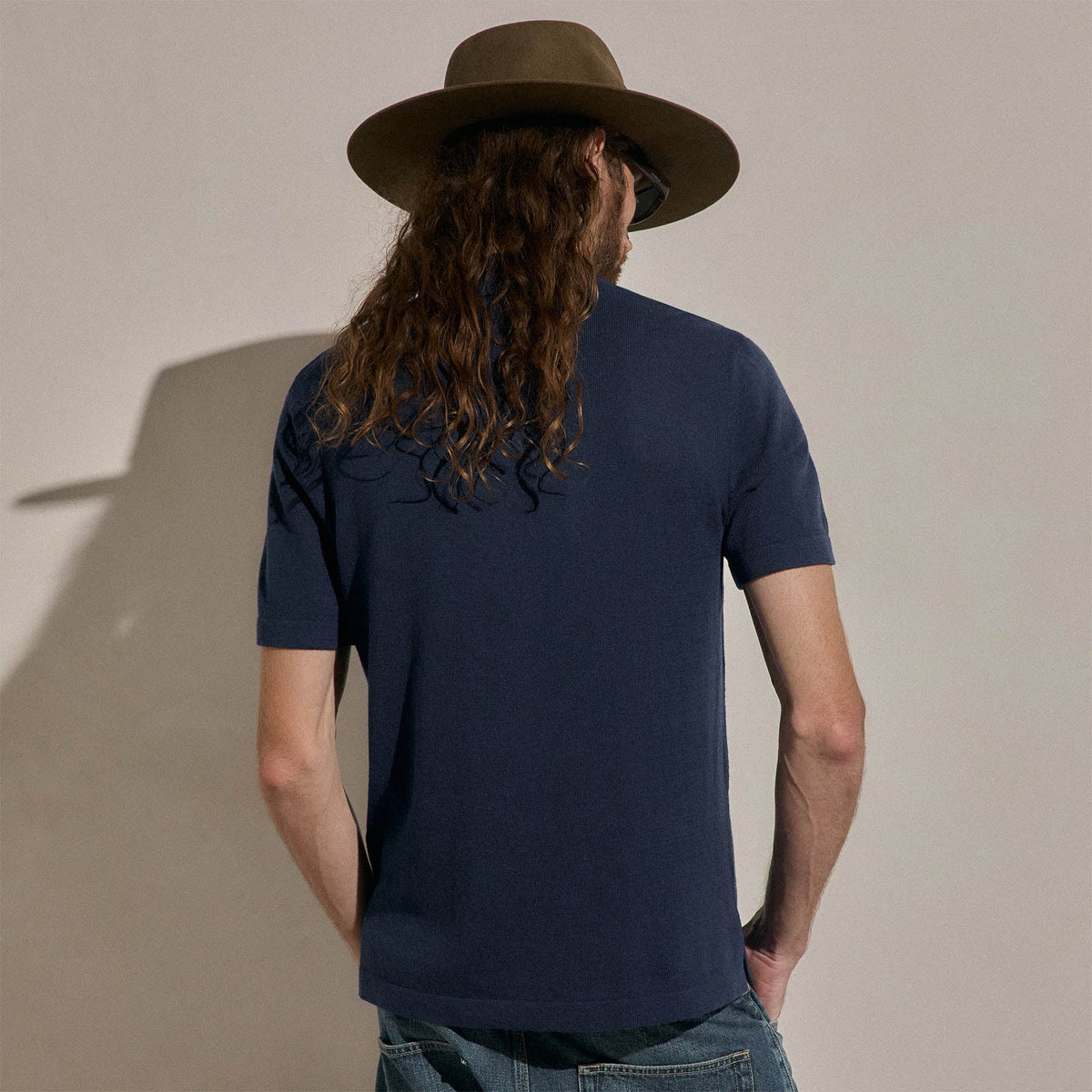 Polo Coton Cachemire - Amiral