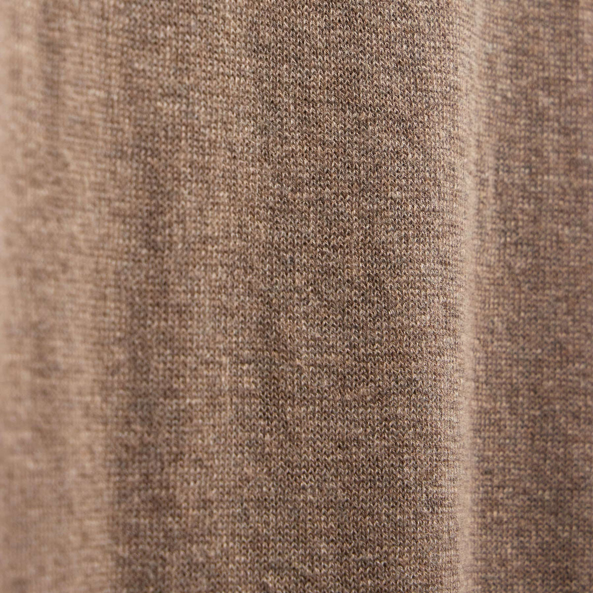 Polo coton cachemire - Marron chaud