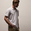 Polo en jersey suédé - Blanc