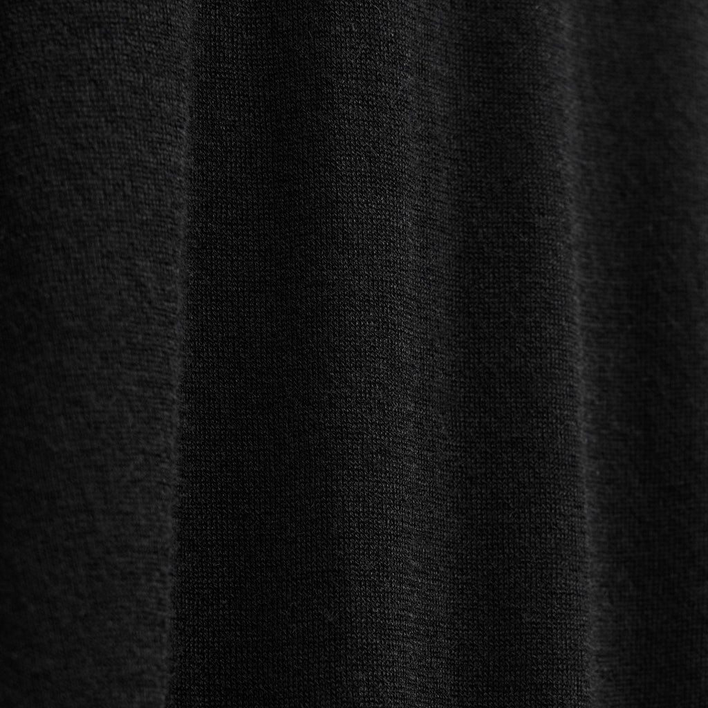 Polo en Cachemire Ultrafin Manches Longues - Noir